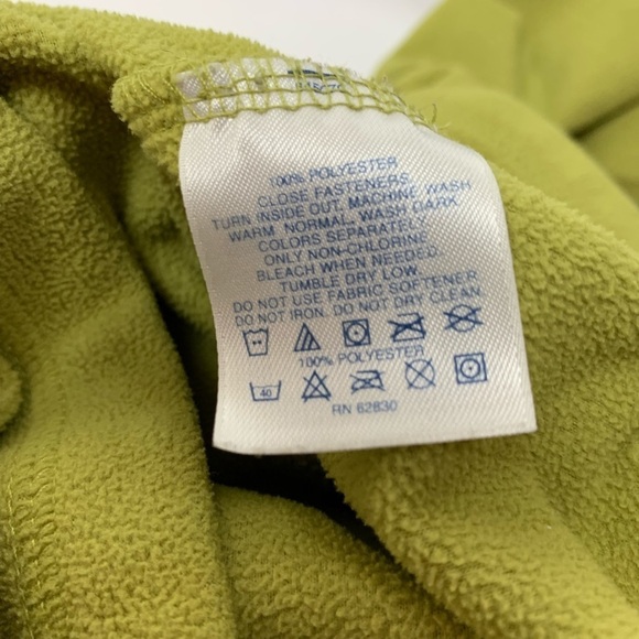 Lands' End Women's Green Fleece Jacket - Picture 8 of 8